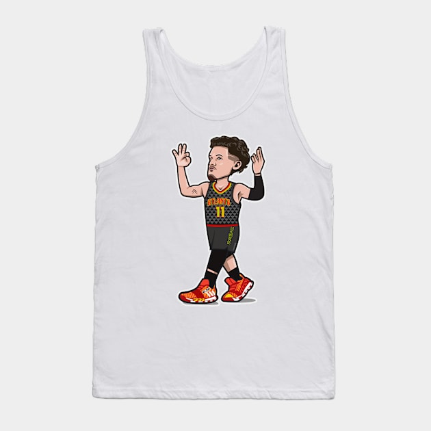 Trae Young Cartoon Style Tank Top by ray1007